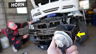 HORN REPLACEMENT LOCATION BMW E90 E91 E92 E93