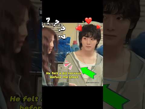 Jungkook was bit nervous before filming🥰 #bts #jungkook #hansohee #jk #shorts #shortsfeed #ytshorts