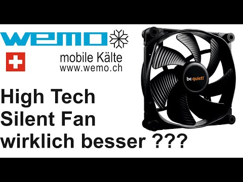 leiserer Lüfter WEMO 106F silent Fan be quiet bq siw4-12025 HF RWm arctic F12TC Kühlschrank 12V