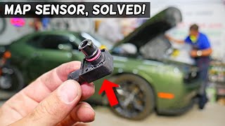 DODGE CHALLENGER MAP SENSOR REPLACEMENT REMOVAL LOCATION
