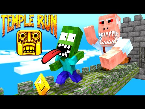 TEMPLE RUN CHALLENGE - Minecraft animation #minecraftanimation