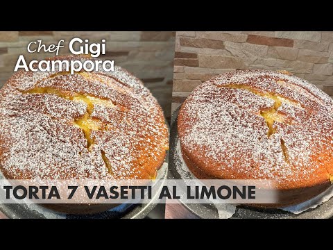 TORTA 7 VASETTI SOFFICISSIMA CON CREMA AL LIMONE 🍋 RICETTA FACILISSIMA E VELOCE  SENZA BILANCIA
