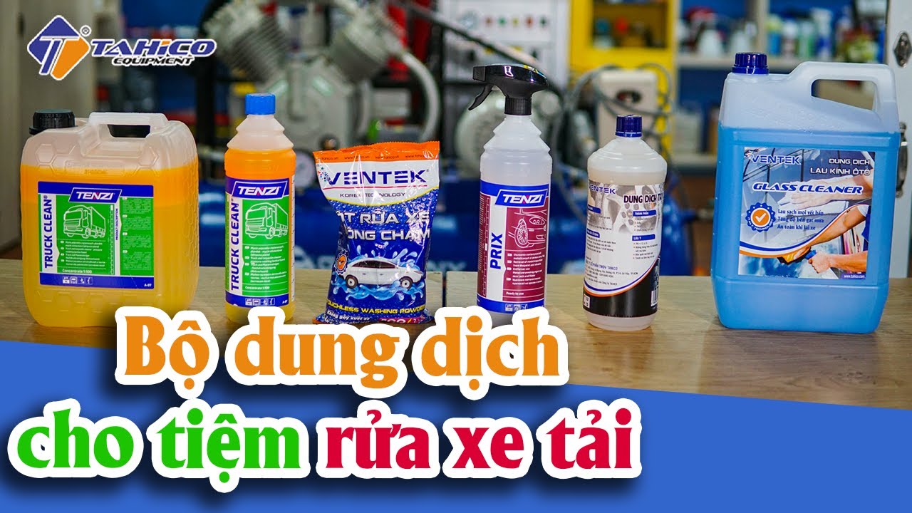 Bộ dung dịch cho tiệm rửa xe tải 7