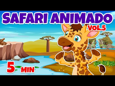 Safari Animado Vol. 5 - Giramille 5 min | Desenho Animado Musical