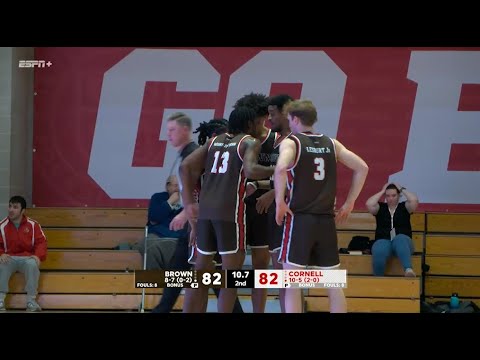Brown vs Cornell: Men's Basketball Highlights