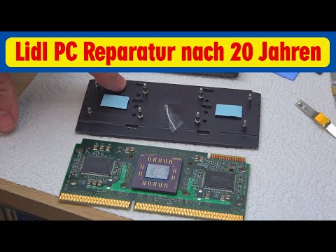 Lidl PC Reparatur nach 20 Jahren 👍️ AMD Athlon K7 Slot A mit Windows und 128MB RAM 🙂️ Video