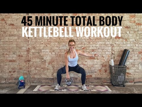 45 Minute Kettlebell Workout | Total Body Strength