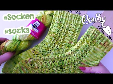 Sock pattern knitting pattern Green Hope/Leaves of Hope for the book by @helmisfarbexplosionen4918