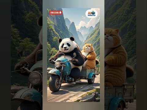 🐱 Cat Aur 🐼 Panda Ki Dosti Ne Sabka Dil Jeet Liya❤️#cat #treading #youtubeshorts #funnyshorts#shorts