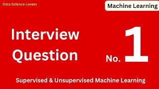 Q.1) Difference Between Supervised & Unsupervised Machine Learning ??? #interview