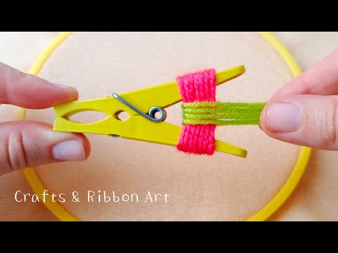 It's so Beautiful !! Superb Flower Craft Ideas with Wool - Hand Embroidery Amazing Flower Design