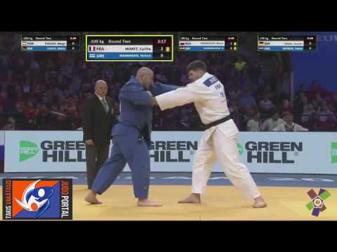European Judo Championships Warsaw 2017 -100kg MARET Cyrille (FRA) vs. MASMANIDIS Tentore (GRE)