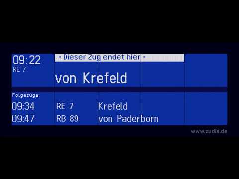 Bahnsteigansagen Münster [Westf] Hbf (alt)