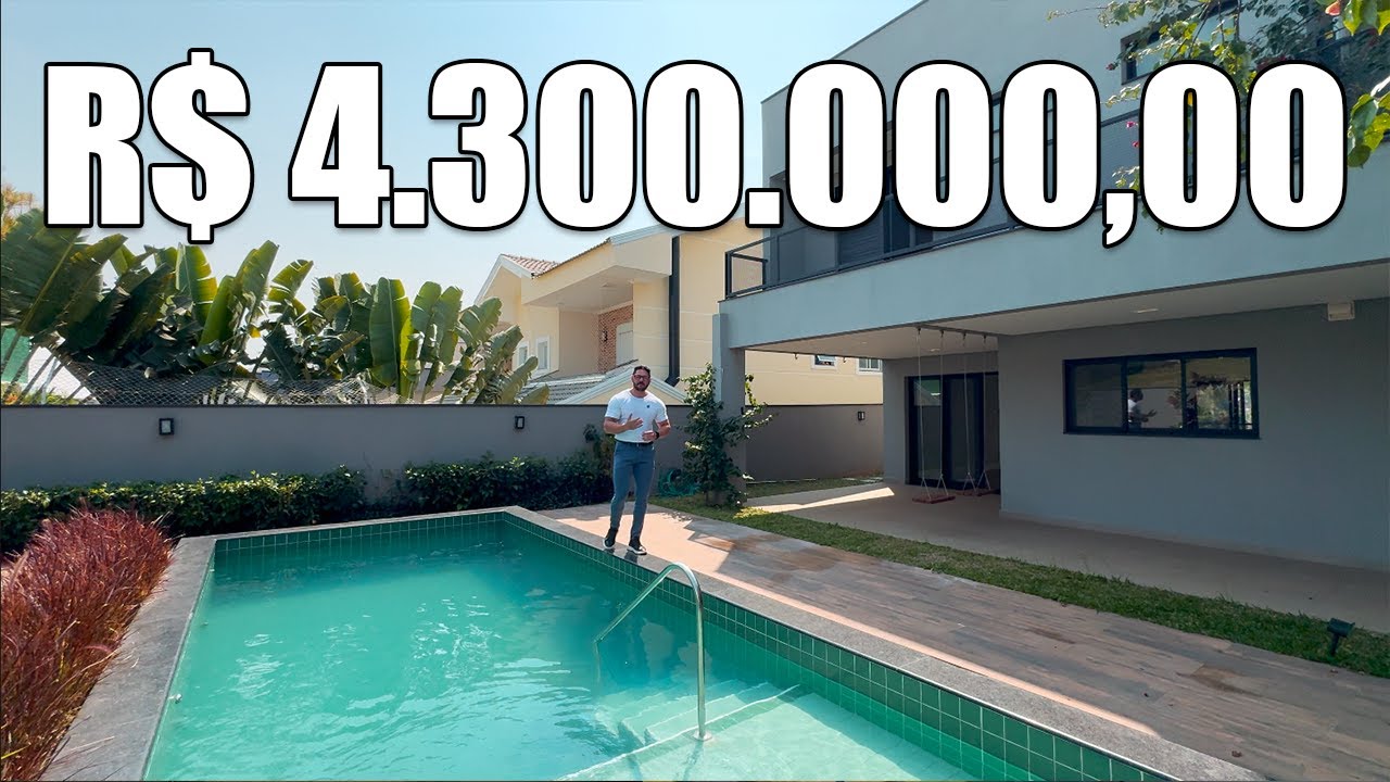 BELÍSSIMA MANSÃO com 5 SUÍTES e PISCINA AQUECIDA em JUNDIAÍ SP