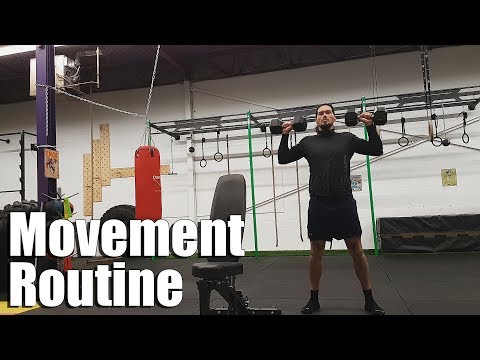 Quick Full Body Movement Routine at Crossfit Gym Video