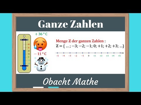 Ganze Zahlen | genial einfach & schnell erklärt | Menge Z der ganzen Zahlen | ObachtMathe
