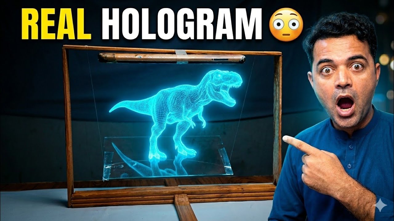 How to Make 3D Hologram Projector at Home 😳 | Real Hologram Display Frame DIY