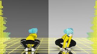 【MMD】偽物人間40号 (1番だけ Short ver.)[back side ＆ mirror][60fps] 【初音ミクCOVER】(ハモりなし)