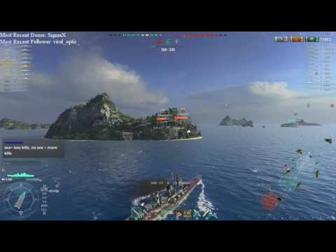World of Warships 0.5.14.1 - Zao & Minotaur 2 vs 6 Comeback with 9 Division Kills