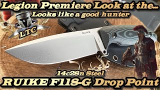 Legion Premiere Look at the Ruike F118-G Hunter in 14c28n Steel https://amzn.to/41Odfcs