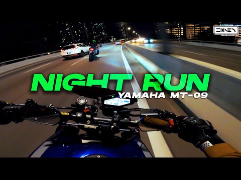 NIGHT RUN - POV | Pure Sound | YAMAHA MT-09 [4K]
