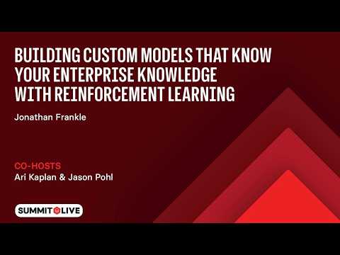 Watch: Custom Models at Scale: Reinforcement Learning for Enterprise Agents