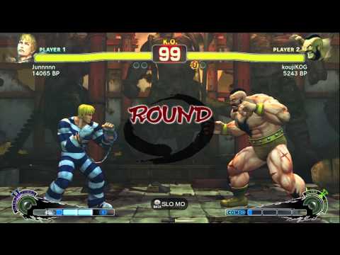 KOG [Zangief] vs Junnnnn [Cody] SSF4 Japanese Online Ranked Matches - TRUE-HD