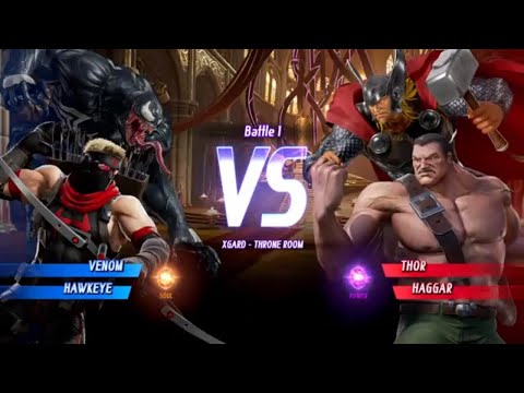 MARVEL VS. CAPCOM: INFINITE Venom,Hawkeye Alt. Gameplay In Arcade Mode