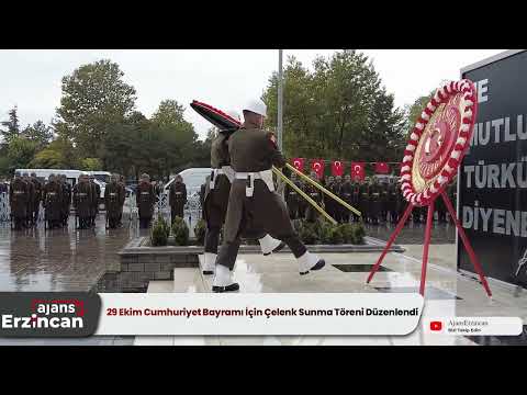 29 Ekim Cumhuriyet Bayramı İçin Çelenk Sunma Töreni Düzenlendi