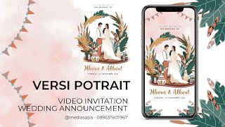 [MS-003] Undangan Video Photos Character by Mediasapa Digital Wedding Invitation
