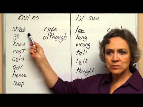 English Vowels  /oʊ/ no and /ɔ/ saw - American English Pronunciation -  American Accent