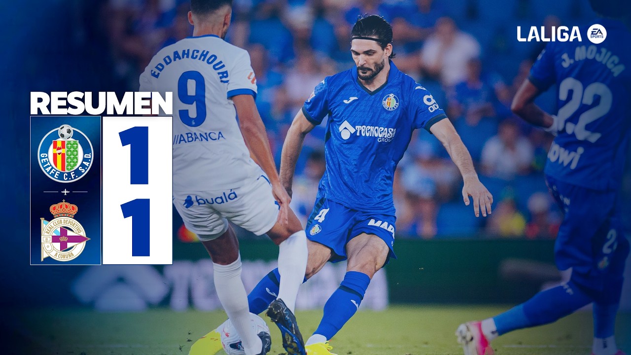 Getafe CF 1 - 1 RC Deportivo La Coruña highlights