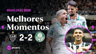 DUPLA FLACO-ROQUE CRAVA PRO VERDÃO, GOL CONTRA E EMPATE NO FINAL | ATLÉTICO-MG 2X2 PALMEIRAS
