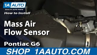 How to Replace Air Flow Meter Sensor 05-10 Pontiac G6 2.4L 4 Cyl