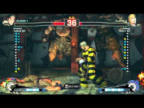 uziwgp [Cody] vs kisaran [Ryu] SSF4 Japanese Online Ranked Matches - TRUE-HD