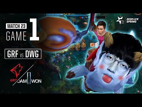 GRF vs DWG | Match23 Game1 H/L | 2020 LCK Spring