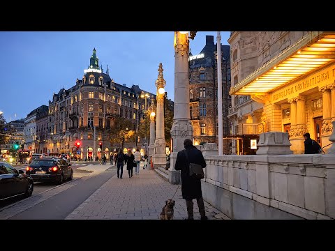 Sweden, Stockholm 4K - Evening walk in most famous Shopping street of Stockholm City (23)