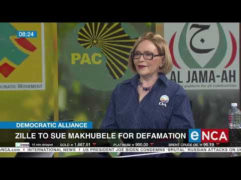 Zille to sue Makhubele for defamation