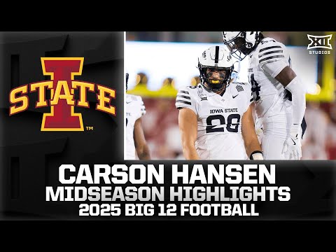 Carson Hansen Midseason Highlights | 2025 Big 12 Football