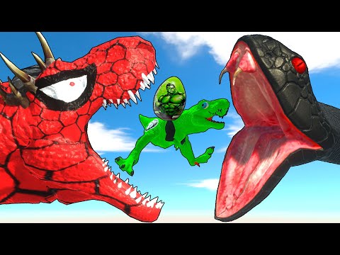 TYRANNOSAURUS REX vs ALL LARGE HERBIVORE & CARNIVORE ON ISLA NUBLAR - Jurassic World Evolution 2