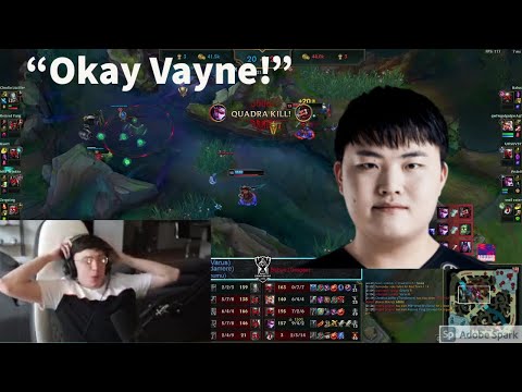 Caedrel Reacts To EUW UZI - Insane Vayne Quadra!!
