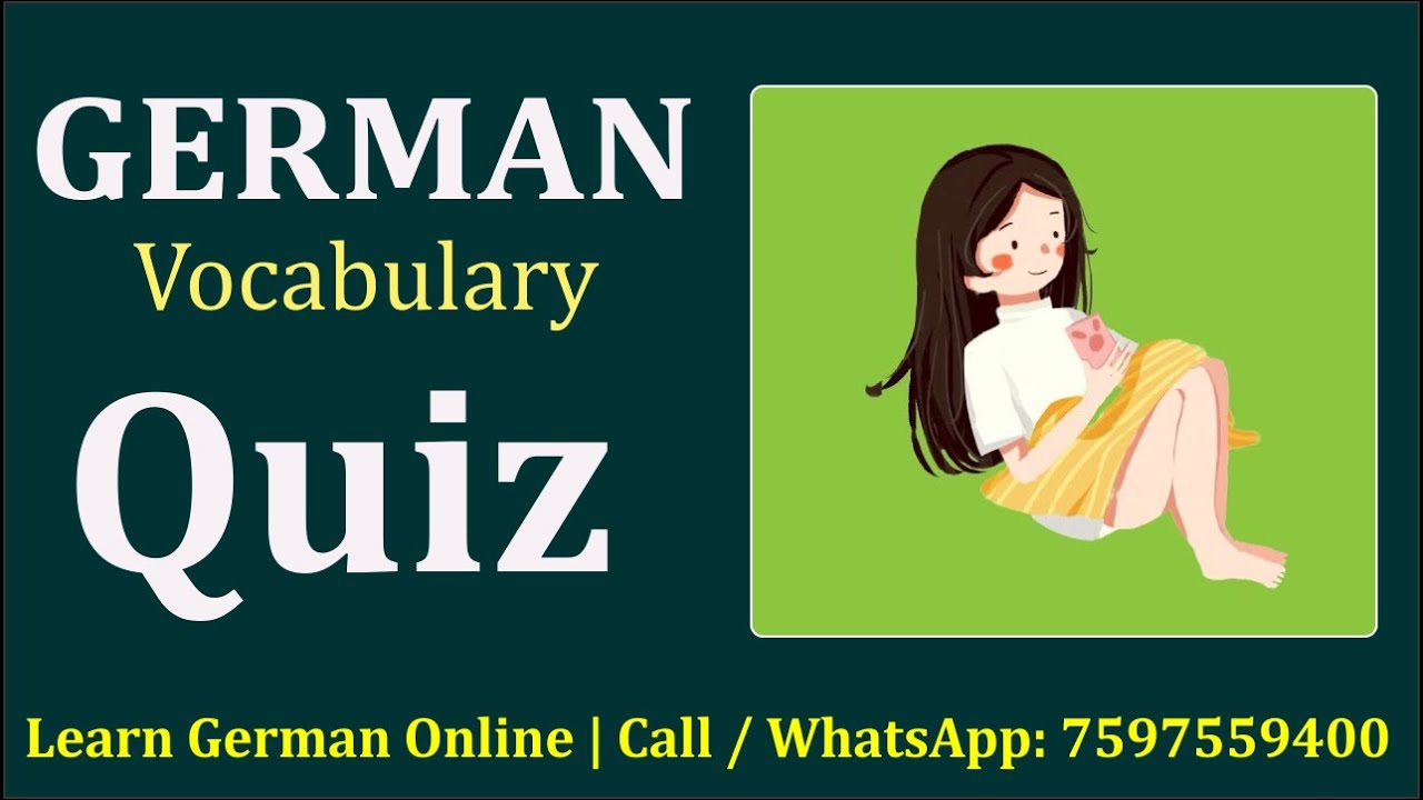 German Vocab | Quiz | Wortschatz A2  Part 11 | Telc and Goethe Exam Preparation