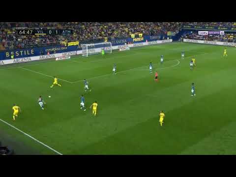 Gol de Mario Gaspar atlético Madrid vs Villarreal 1-1