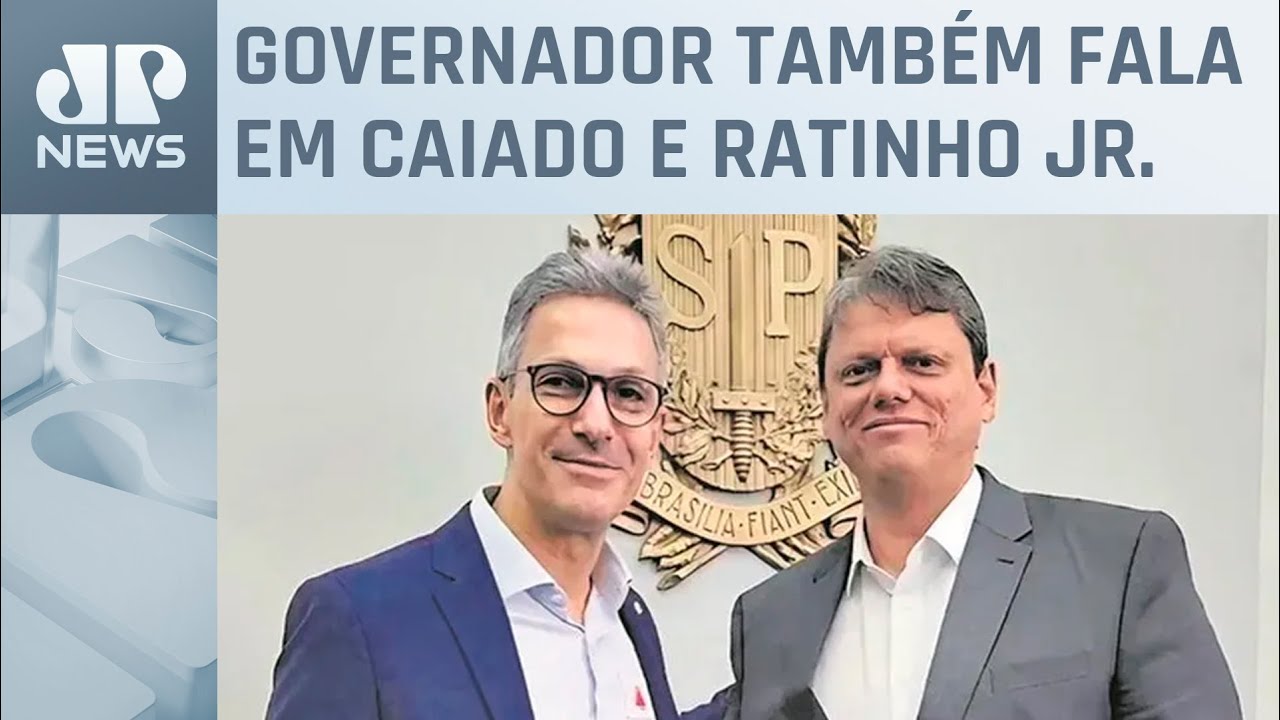 Romeu Zema afirma que principal nome da direita para 2026 é Tarcísio de Freitas