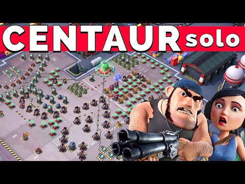 CENTAUR a ZOOKA SOLO?😲 Bullit shock CORE+SHIELD rush - BOOM BEACH gameplay/operation attack strategy