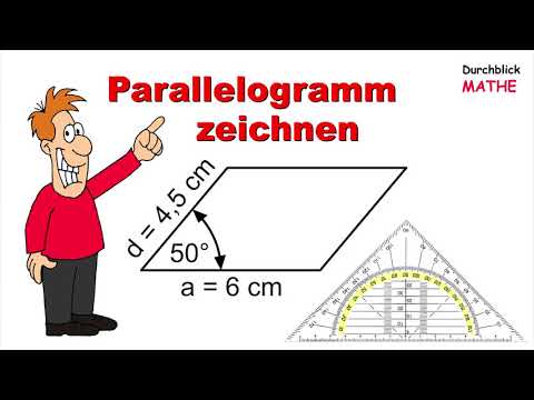 Parallelogramm mit dem Geodreieck konstruieren