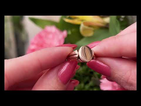 Antique 9ct Rose Gold Signet Ring #X0695