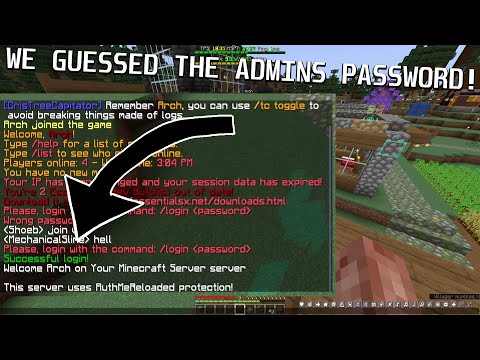 Grieving in Minecraft - Guess Admin's Password