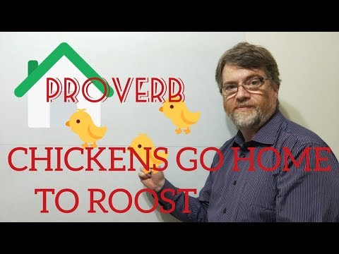 English Tutor Nick P Proverbs (177) Chickens Come Home to Roost.