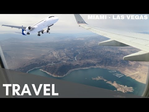 VOL AMERICAN AIRLINES  MIAMI  - LAS VEGAS FLIGHT ✈️